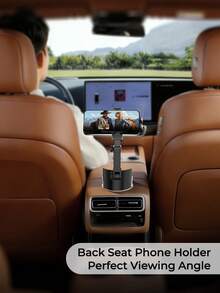 Adjustable Height & Angle Universal Cup Holder Phone Mount, Stable Base Fits 4"-7" Smartphones, Suitable For 98% Of Vehicles, In-Car Storage, Essential Car Accessory - TS03-s5 Black - View 5