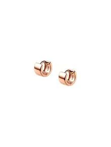 BALMORA 1 Pair S925 Sterling Silver Polished Fashion Geometric Round Small Earrings, Women's Daily Wear, Perfect Gift, Valentine's Day Gift, Mother's Day Gift - Rose Gold - View 9