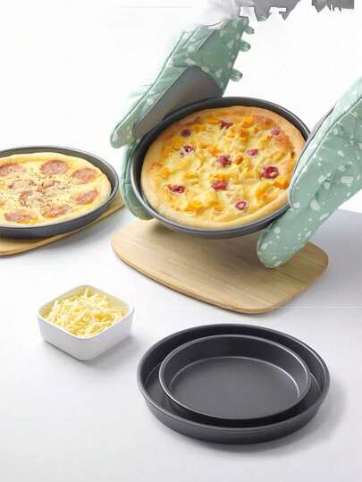 Khay nướng pizza 7/9 inch, khay nướng dùng trong gia đình, khay nướng lò nướng cho pizza, bánh ngọt và nhiều món khác.