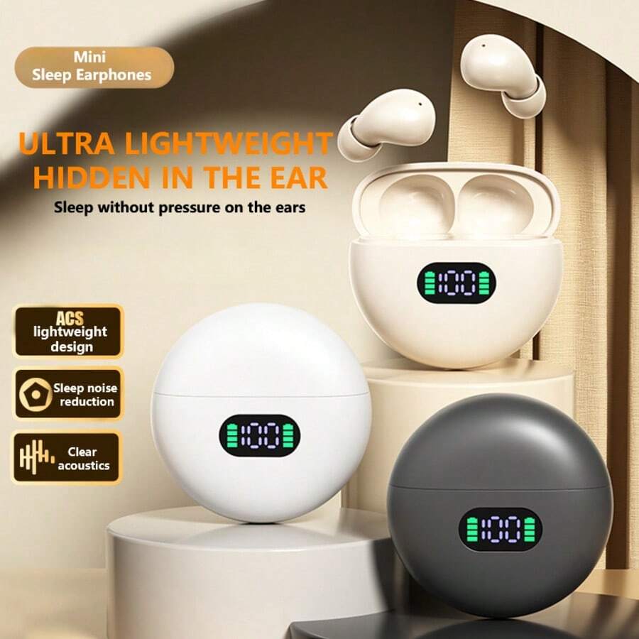 2026 New Style True Wireless In-Ear Macaron Musics Earbuds Sleeping Headset Couples Video Earplug Mini Earpods Comfortable TWS Bluetooth 6.0 Earphones For Android For Iphone Cellphone Smart Headphone For Valentine's Day Gift