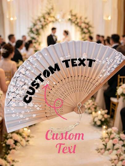 Personalized Folding Fan, Custom Lettering Fan, Personalized Wedding Fan, Engagement Gift, Bridal Gift, Party Favor, Best Man Gift, Wedding Thank-You Gift, Birthday Gift, Baptism Gift, First Communion Gift, Personalized Gift Idea, Bamboo Folding Fan, Can Be Used For DIY Creative Blank Printing Advertising Gifts. Multifunctional, Highly Decorative, And Of Superior Quality, It Is An Ideal Gift For Her, Suitable For Tea Room, Valentine's Day, Mother's Day, Father's Day. ,Forever Love