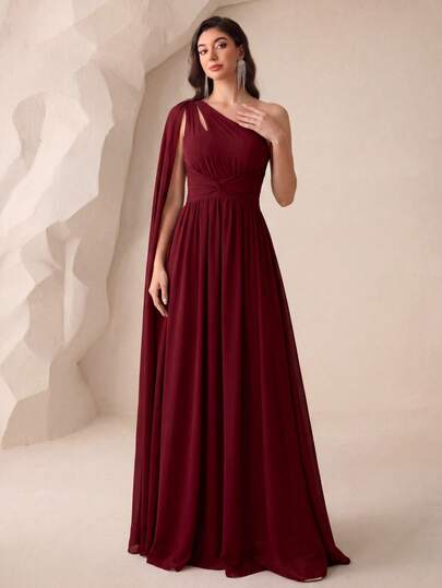 UNITHORSE 镂空扭结前襟伴娘礼服、婚纱、生日派对礼服、毕业礼服、正式婚礼春季礼服