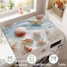 1pc Ocean Seashell Print Kitchen Cabinet Countertop Bowl Dish Drying Mat, Super Absorbent Hides Stains, Rubber Backed Multi-Purpose Dining & Kitchen Home Mat, Suitable For Coffee Maker Dish Rack Drying, Washing Machine, Espresso Machine - HL XYJ 311 - View 5