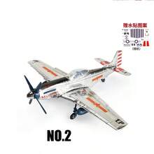 Modelo de combate de la Segunda  Mundial, pirata Mustang Spitfire Hurricane BF109 4D, avión de ensamblaje de plástico DIY, Kits de construcción de juguetes, 1/48 - F4U 6 - Ver 5