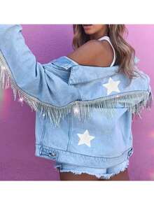 5 Stücke glänzende Stern Pailletten Aufnäher, geeignet für DIY Basteleien und Modeaccessoires, verwendbar für Kleidung, Taschen und Dekorationen, süße Accessoires, Bastel Pailletten - Mehrere Stile - Übersicht 7