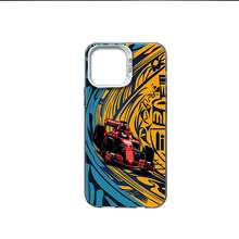 Funda para móvil con diseño de coche de carreras: compatible con Samsung S26/S25/S24/S23/S22/S21,  17/16/15/14/13/12/11, OPPO,  y Redmi. Resistente a caídas, antideslizante y resistente a la decoloración. El regalo perfecto para los aficionados. - Plateado - Ver 2