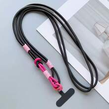 1pc Colorblock Woven Phone Lanyard, Multi-Use Phone Strap - Multicolor - View 15