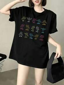 Women T-Shirts - Black - View 8