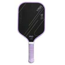 T700 Roh-Kohlefaser Pickleball Schläger: Kraftvoller Spin, Griffigkeit und Balance mit 16mm Profil und strukturierter Oberfläche - Violett - Übersicht 9