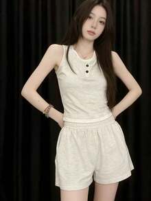 Women Lounge Sets - 淺灰色 - 查看 8