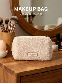 Yves Saint Laurent Bolsa de cosméticos blanca mediana para mujer, organizador de viaje - Blanco - Ver 6