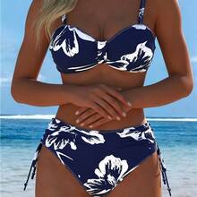 2026 New Sexy Bikini Printed Tie-Up Backless Swimsuit For Women - Color 1 - View 5