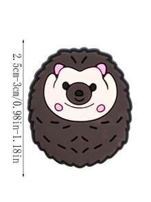 37pcs Cartoon Animal World Series Hole Decor Phone Case Brooch PVC Soft Sticker Cute DIY Jewelry Accessories - Multicolor - View 4