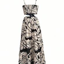 Selamara Women's Floral Print Camping Strap Dress - Verde - Ver 3
