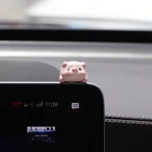 1/2 piezas Decoración de espejo retrovisor con animales lindos, adorno de tablero de auto, accesorios de interior de auto para mujeres/hombres, decoración de monitor de computadora - A - View 10