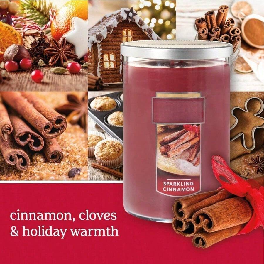Vela en Tarro Grande, Canela, Candelas, Rojo, Large 2-Wick Tumbler Candle - por defecto - Ver 1