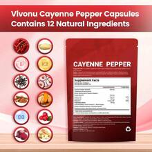 Cayenne Pepper Softgels 240 Count, Grape Seed Hawthorn Beetroot & Vitamin Blend - 2pack - View 2