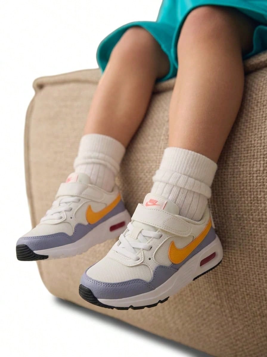 Nike Air Max SC Kids Sneaker White CZ5356-116 - Sail/Indigo Haze/White/Laser Orange - View 1