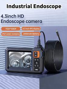 Endoscope Camera, 1080P HD Borescope, IP67 Dustproof & Water-Resistant Snake Camera With 4.3 Inch IPS LCD Screen, Semi-Rigid Flexible Cable Inspection Camera, 2000mAh Battery, For Car Maintenance, Pipe, HVAC, Home Inspection, Great Gift Tool For Men - Multicolor - View 13