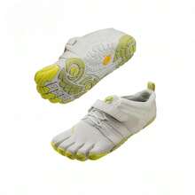 Vibram FiveFingers Minimalist Trail Shoes - Barefoot Feel For Hiking, Running & Cross-Training| Multi Colors - New White and Green - View 5
