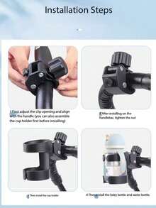 Giá đỡ cốc ô tô chống sốc xoay 360°, 2 trong 1 dùng cho chai nước và điện thoại, không cần khoan, phù hợp với mọi loại xe. - Nhiều màu - Xem 8