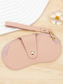 1/3pcs Eyeglasses Storage Pouch, Leather Glasses Case, Fashion Glasses Portable Carrying Bag, Hanging Myopia Glasses Organizer, Cute Bag Charm, Shockproof Eyewear Sleeve, Anti-Lost Protective Cover - Multicolor - View 10