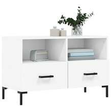 vidaXL TV-Schrank Weiß 80x36x50 cm Holzwerkstoff - Weiss - Übersicht 3