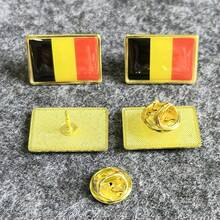 2件/組國旗胸針，波浪形貼片國旗徽章，合金勳章胸針，琺瑯領針，適用於衣服夾克，來自世界各地 - 金色3D波浪設計胸針，合金材質，適用於衣物和包袋，非常適合世界博覽會和商務聚會節日禮物 - 彩色 - 查看 38