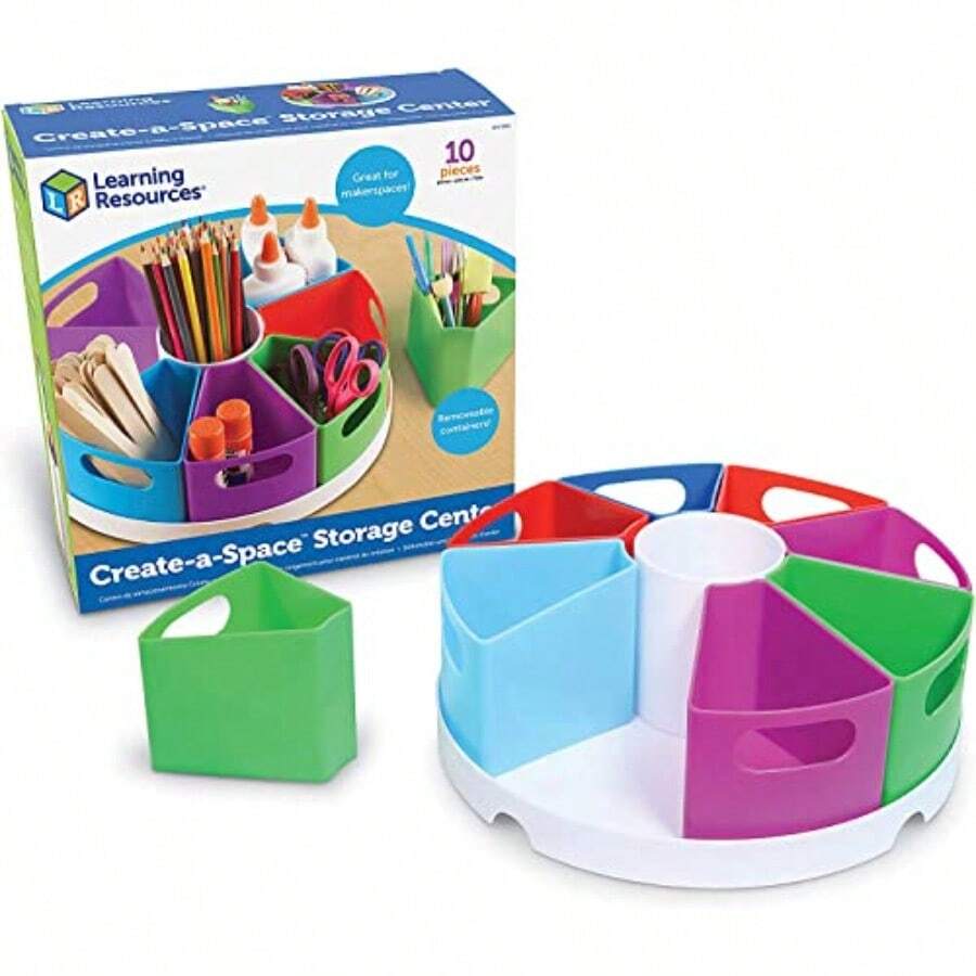Create A Space Storage Center - Toy De Organizer Classroom Workspace Must Haves Homeschool Organization Arts And Crafts Caddy Office And Teacher Supplies - Multicolor - View 1