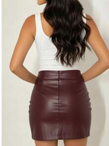 06_Wine_Skirt - Burgundy - View 4