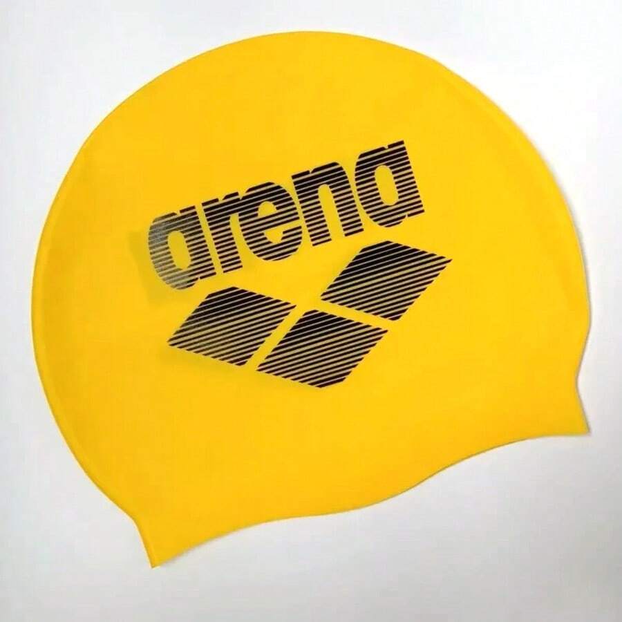 Arena Classic Soft Silicone Swim Cap, Unisex, Suitable For Intense Training, Comfortable Non-Slip, Suitable For Long Hair Swimming - Yellow - View 1