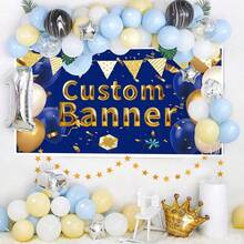 Custom Photo Or Text Banner And Sign With Metal Grommets For Outdoor Party Business Birthday Graduation Events Colorful Personalized Decor And Thoughtful Halloween Birthday Christmas Anniversary Gift For Family And Friends For Indoor Outdoor Displays - Multicolor - View 3
