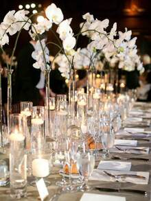1/5/12/24/36/48/96pcs Floating Ball Scented Candles, Water Floating Tea Lights, Romantic Wedding Decoration Candles, Hotel Dinner Party Table Centerpiece Decor - White - View 7