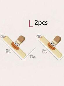 1/2 paquete de clips de bocadillos de dibujos animados lindos, clips de sellado de alimentos multifuncionales, clips de almacenamiento a prueba de humedad adecuados para la cocina, la oficina y la escuela, clips de sellado de bolsas de plástico para alimentos, accesorios de almacenamiento de cocina para el hogar - Multicolor - Ver 7