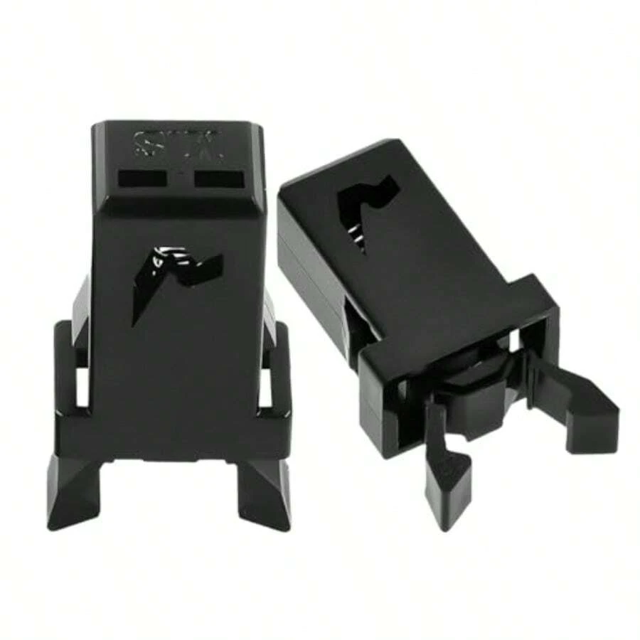 2 PCS Sunglasses Glasses Holder Catch Latch Touch Top Lid Waste Bin Latch Lock Replacement Spare Parts Self-Locking Switch Catch Repair Clip Overhead Console Roof Clip - As Pic - View 1