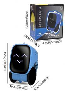 1pc Intelligent Programmable Remote Control Robot Toy, Robot Toy, Children's Toy, Rechargeable Remote Control Robot With Automatic Demo, Dancing Moves, Music, Flashing LED Eyes, Multiple Functions To Choose From, Various Expressions, Popular Children's Gift, USB Rechargeable Lithium Battery Interactive Smart Robot Toy - Multicolor - View 3