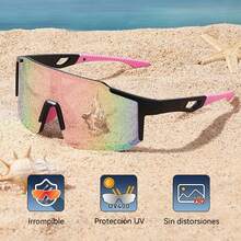 Lentes Ciclismo Gafas De Sol Deportivas Para Hombre Y Mujer,Gafas Deportivas Con Espejo Para Ciclismo, Protección en ciclismo de carretera y senderismo,Protección Uv400 - pago - Ver 8