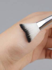 1pc New Curved Lash Brush, Soft Bristle Eyelash Extension Care Cleaning Makeup Remover Brush Tool - Multicolor - View 7