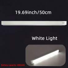 适用于卧室衣柜的带运动传感器的LED灯条，USB-C接口，可充电，磁吸式夜灯 - 50cm - 查看 9