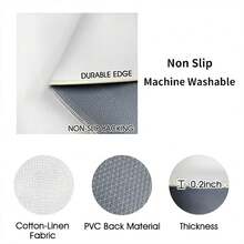 1pc Thick Non-Shedding Long Runner Rug, Multicolor Dripping Brushstroke Pattern, Long Carpet, Durable Cotton Linen, Suitable For Bedroom, Coffee Shop, Hotel, Villa, Banquet Hall, Outdoor Courtyard, Garden, Balcony, Home Decoration, Corridor Long Strip Carpet, Long Floor Mat, Easy Clean Runner Mat, Room Decor, Home Decor For Living Room, Hallways, Laundry Room - 1PC - View 4