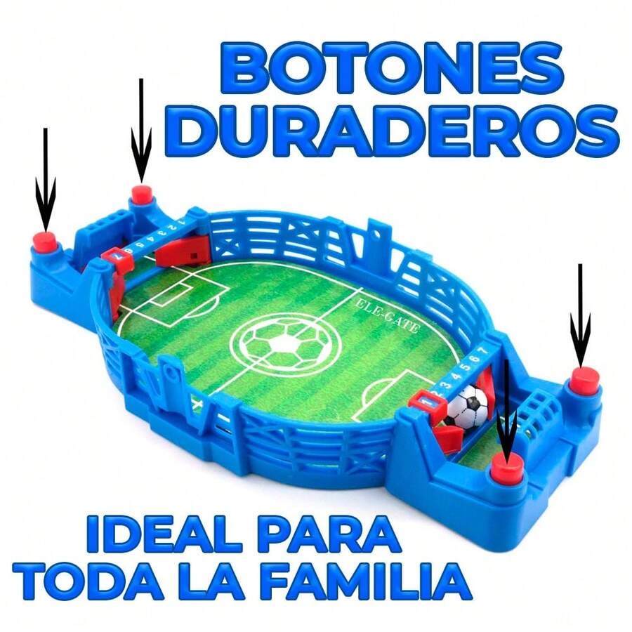 Mini Juego de Futbolín de Mesa: Diversión Creativa para Adultos y Niños - Verde - Ver 1