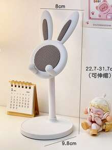 2026 Nuevo soporte de teléfono con forma de conejo lindo | Soporte rosa con altura ajustable, soporte de escritorio para teléfonos y tabletas de 4 a 10 pulgadas de Apple y Android | Decoración de escritorio adorable, esencial para mujeres | Práctico y lindo, ideal para estudiar, trabajar y ver videos | El mejor regalo para el Día de San Valentín, Pascua y el Día de la Madre - Multicolor - Ver 9