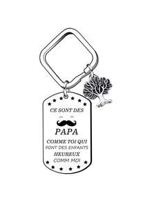 Móc khóa quà tặng bố LKJHGF, Quà tặng bố tuyệt vời nhất, Móc khóa bố, Quà tặng lễ rửa tội, Quà tặng nam, Móc khóa nam - Nhiều màu - Xem 3