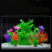 3株人造水族箱装饰花卉,水生植物,适用于鱼缸造景,易于养护的装饰性水生植物,水族箱装饰品 - A - 查看 3