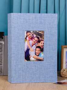 10x15 cm fotoalbum i linne med 300 kapacitet, lämpligt för familje-, bröllops-, årsdags- och babyfoton - Rektangulär stil - Visa 12