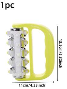 1 chiếc máy mát xa cầm tay mini bằng nhựa dùng tại nhà, dùng để mát xa tay, cổ, chân, giúp giải phóng mỡ, cơ bắp, mô liên kết, trị liệu mô sâu, thư giãn hệ bạch huyết. - Nhiều màu - Xem 4