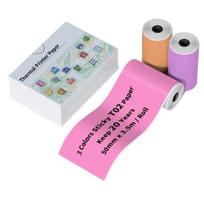 Phim in nhiệt tức thì – Tương thích với máy in ảnh mini AI, điện thoại thông minh và máy ảnh tức thì. Không mực – Lý tưởng cho các dự án thủ công tự làm, nhật ký ảnh, lịch và giấy ghi chú. Cuộn giấy in nhiệt di động