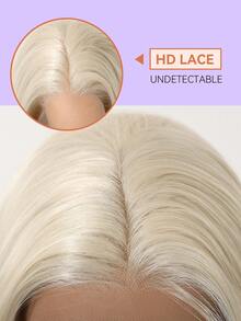 Tóc giả Bob thẳng 12 inch ren trước ombre từ gốc tối sang bạc tro, đường chân tóc nhổ sẵn với tóc con, tóc sợi tổng hợp chịu nhiệt, mũ thoáng khí chống rối cho đi làm hàng ngày, hẹn hò, tiệc tùng, cosplay, phụ kiện thời trang tóc nữ bán chạy nhất - Vàng - Xem 10