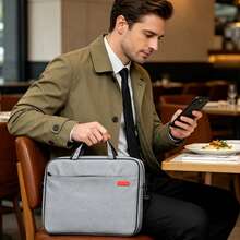 Cặp công sở nam, túi đựng laptop cỡ lớn kiểu dáng tối giản, túi đeo vai đa năng tiện dụng cho công việc và du lịch. - Nhiều màu - Xem 7