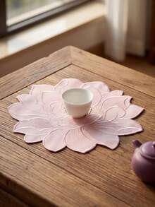 6件套刺绣莲花餐垫，中国元素刺绣奢华布艺花瓶垫，可水洗，易清洁，可擦拭，防滑，耐热，适用于房间装饰、餐桌装饰、家居装饰、派对装饰，适合节日、派对、聚会、生日、婚礼、送礼、晚餐、户外、野餐等场合。 - 彩色 - 查看 7